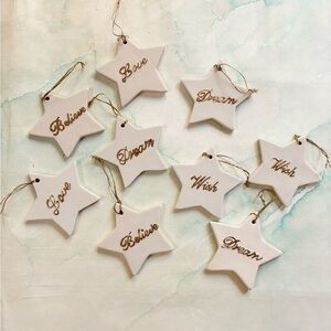 Lillian Vernon vintage holiday star ornaments